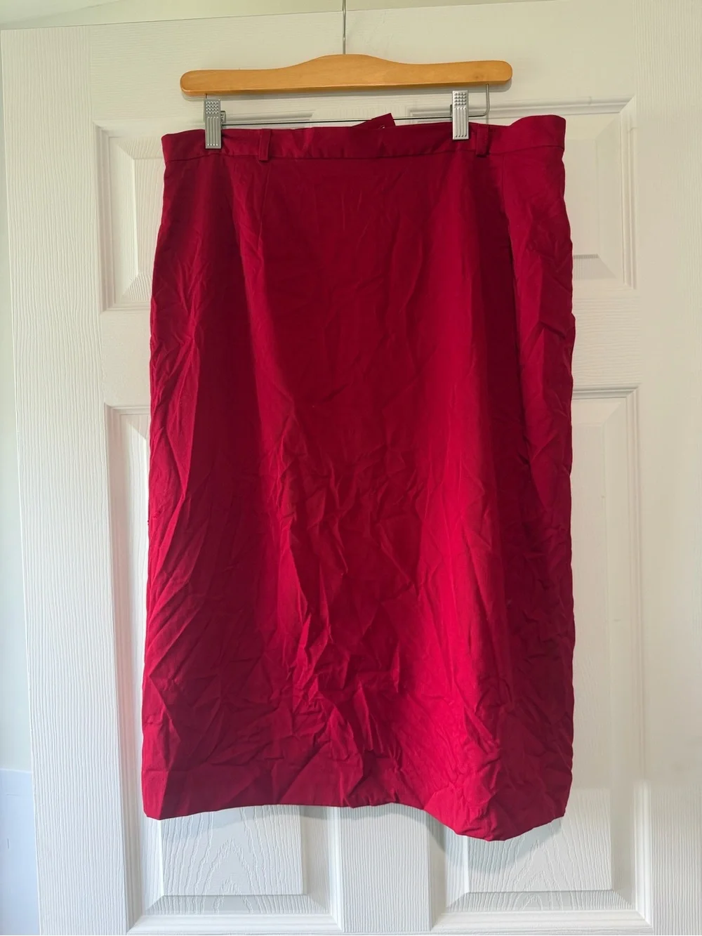 Classic Red Women’s Skirt wool skirt